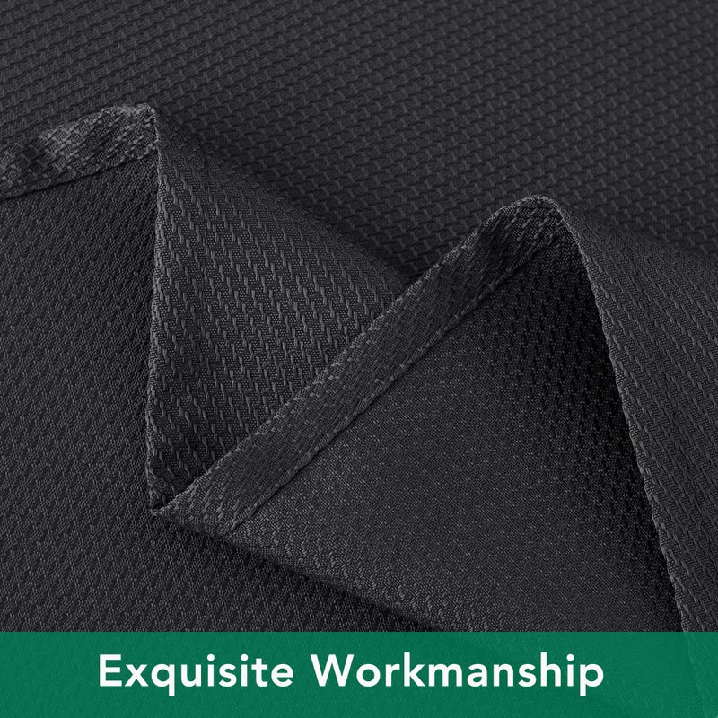 Biscaynebay Textured Fabric Square Tablecloths 60x60 Inch, Black Water Resistant Spill Proof Table Cloth Small Card Folding Table Covers for Dining, Kitchen, Wedding and Parties, Machine Washable - Image 4